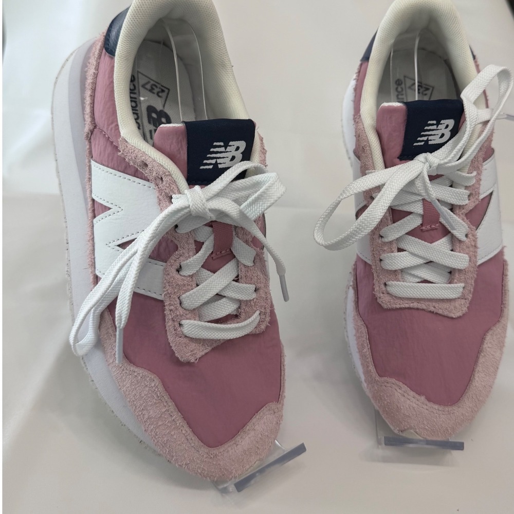 Size 6.5 - New Balance 237 Retro Sneakers In Pink Sugar/White WS237PK